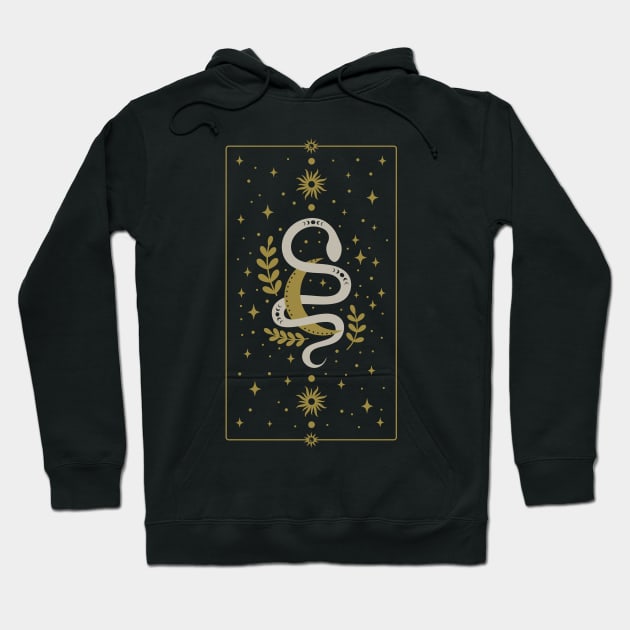 Snake and moon and olive Hoodie by Obey Yourself Now